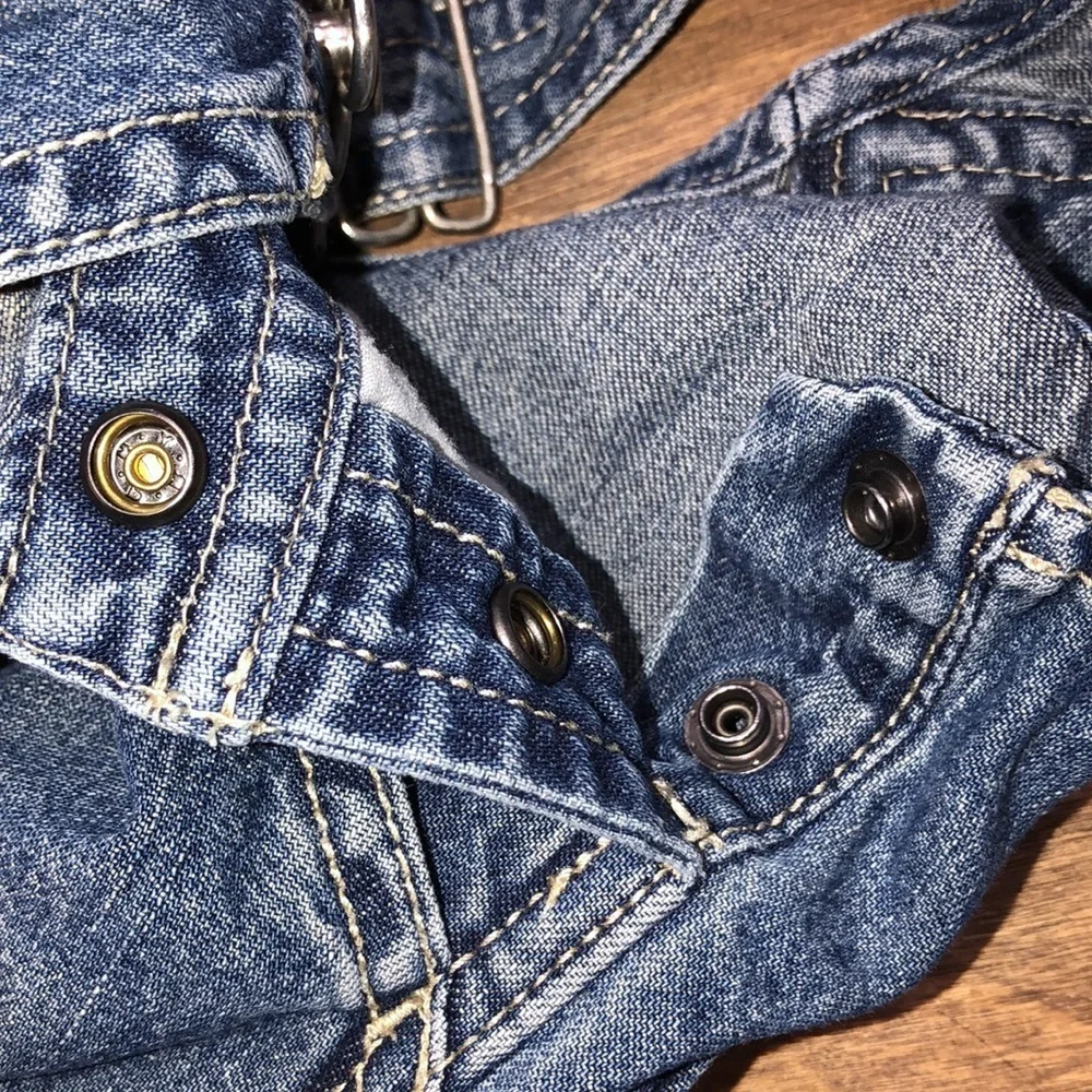Carter’s size 12 months denim pant overalls - Picture 6 of 6
